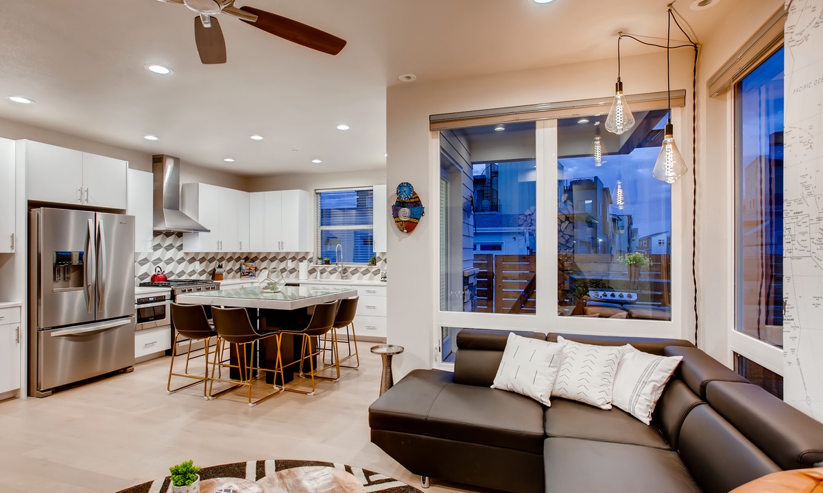 Open Concept | Kitchen, Dining and Living Area