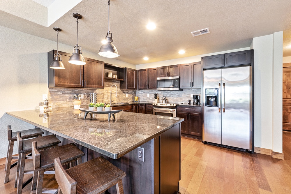 Lovely Kitchen with Granite Countertops