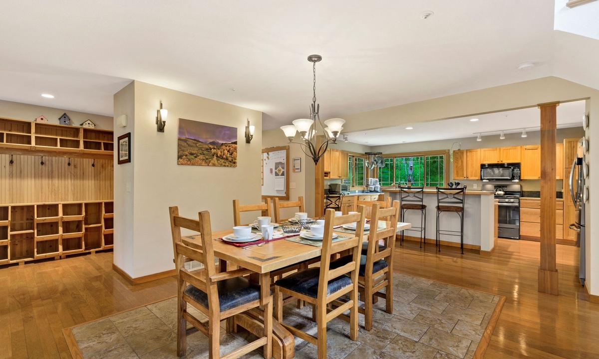 Dining Area & Kitchen | Tons of natural light!