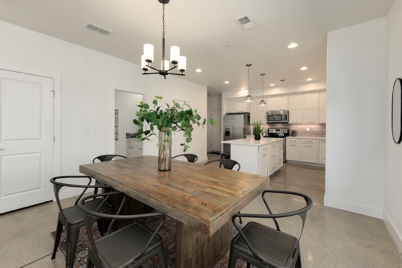 Open Concept | Kitchen and Dining Area