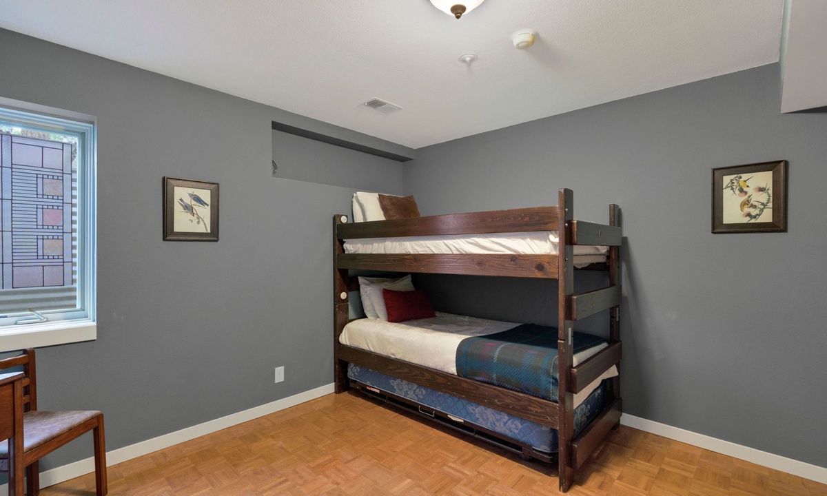 Bedroom 4 | Twin Bunk Bed (basement level)
