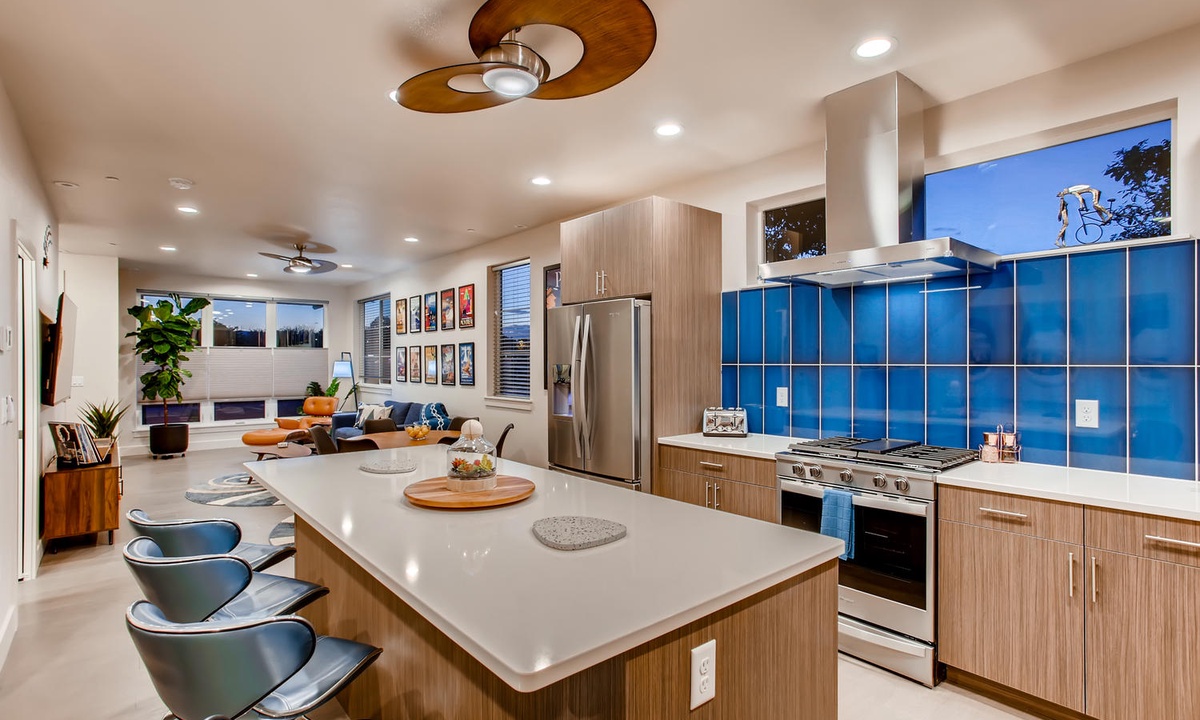 Open Concept | Kitchen and Living Areas