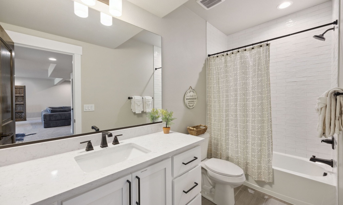 Bathroom 3 | Shower/Tub Combo (basement level)