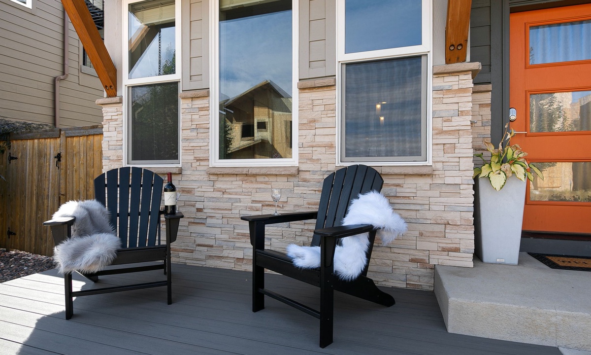 Welcome Home | Front Porch with Adirondack Seating