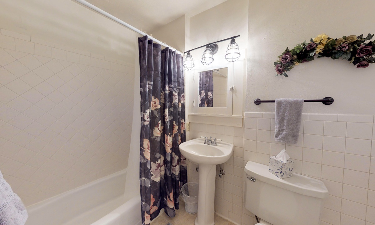 Bathroom 1 | Full Bath with Tub/Shower Combo (upstairs)