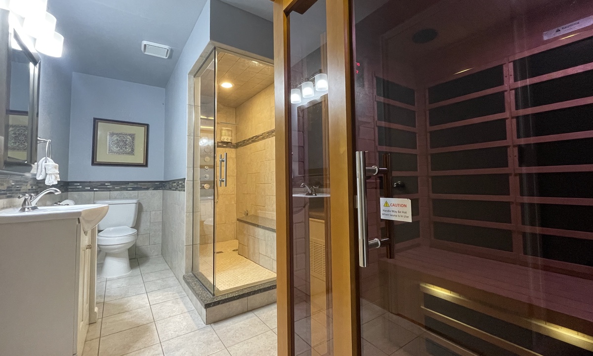 Luxury Bathroom | Steam Room Shower and Infrared Dry Sauna