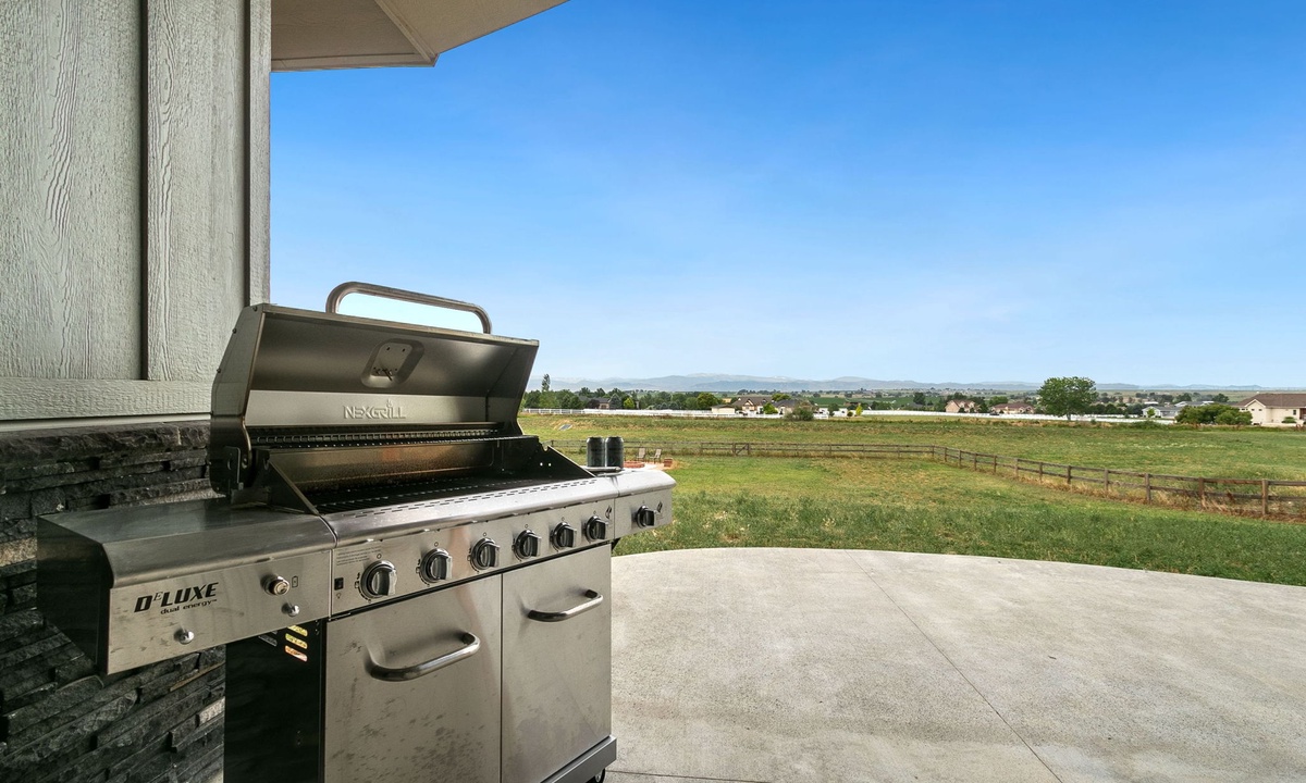 Back Patio | BBQ Grill with Stunning Rocky Mountain Views!