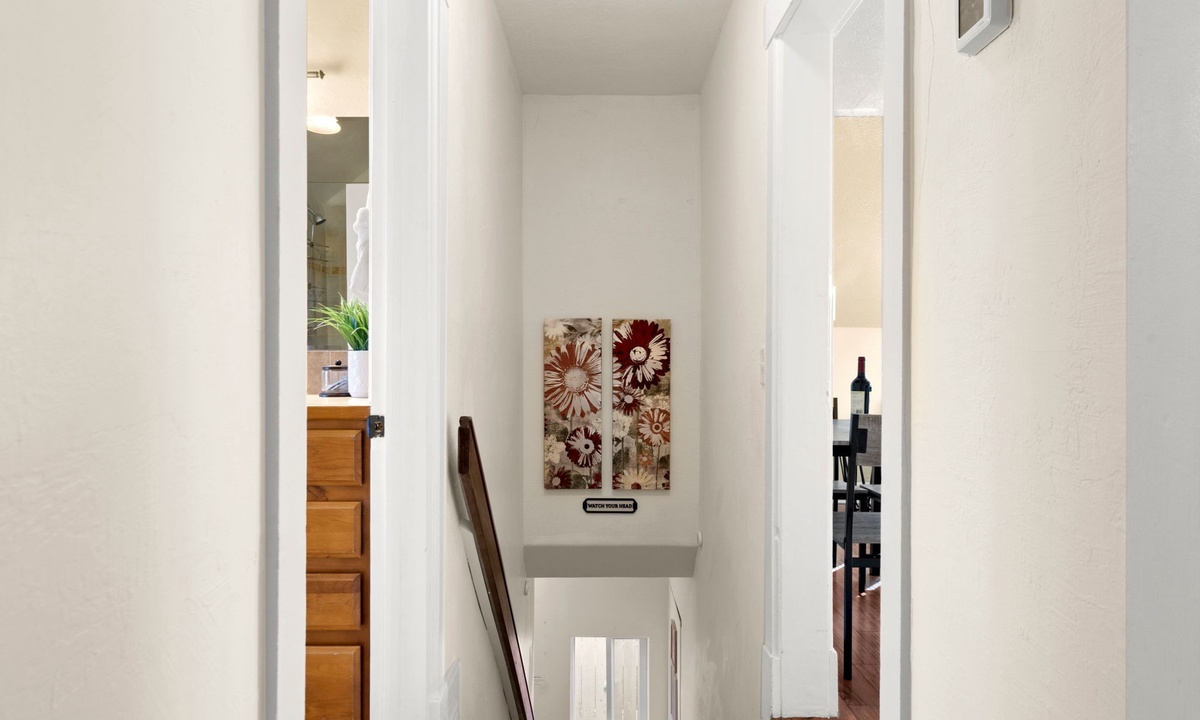 Entryway Stairs | The entire apartment is on the second level of the home!