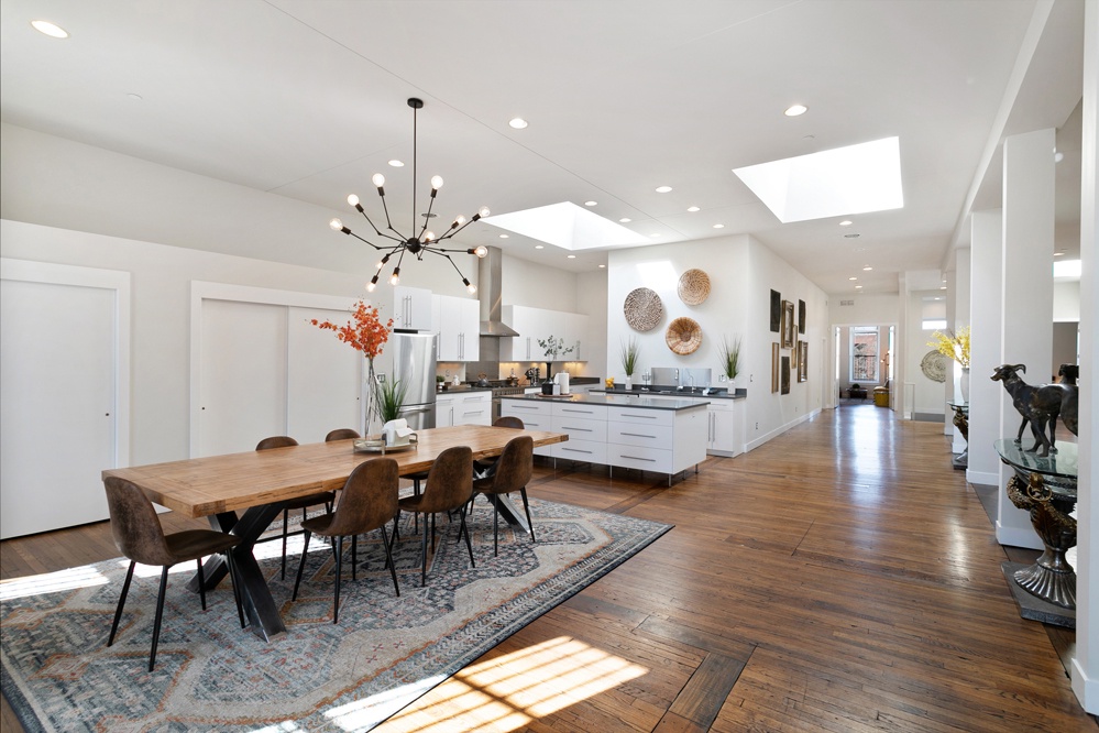Open Concept | Dining Area and Kitchen