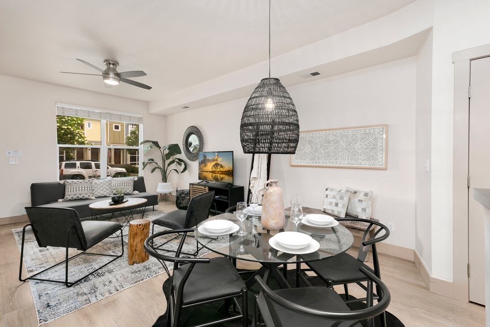 Open Concept | Dining and Living Area