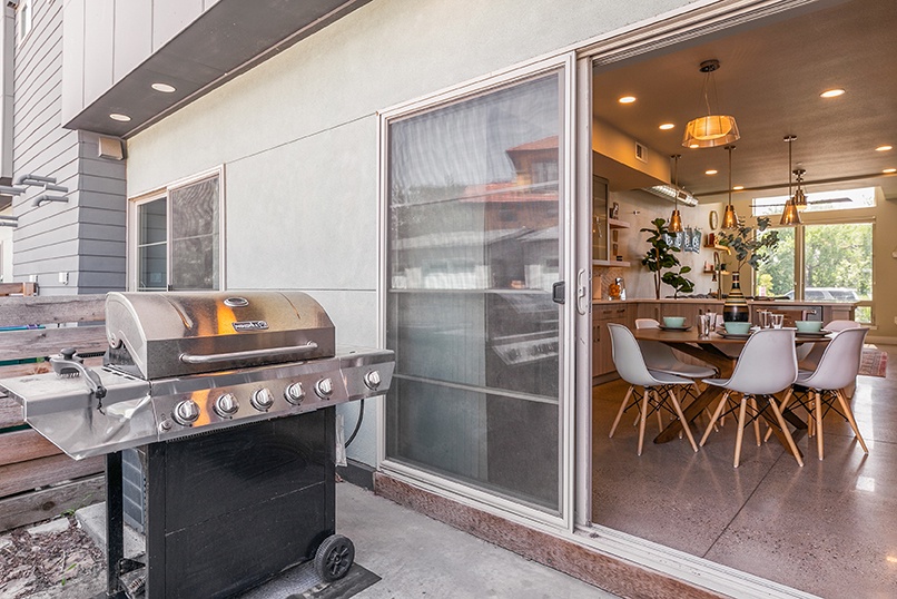 Walk-out Patio with BBQ Grill | Steps from the kitchen!
