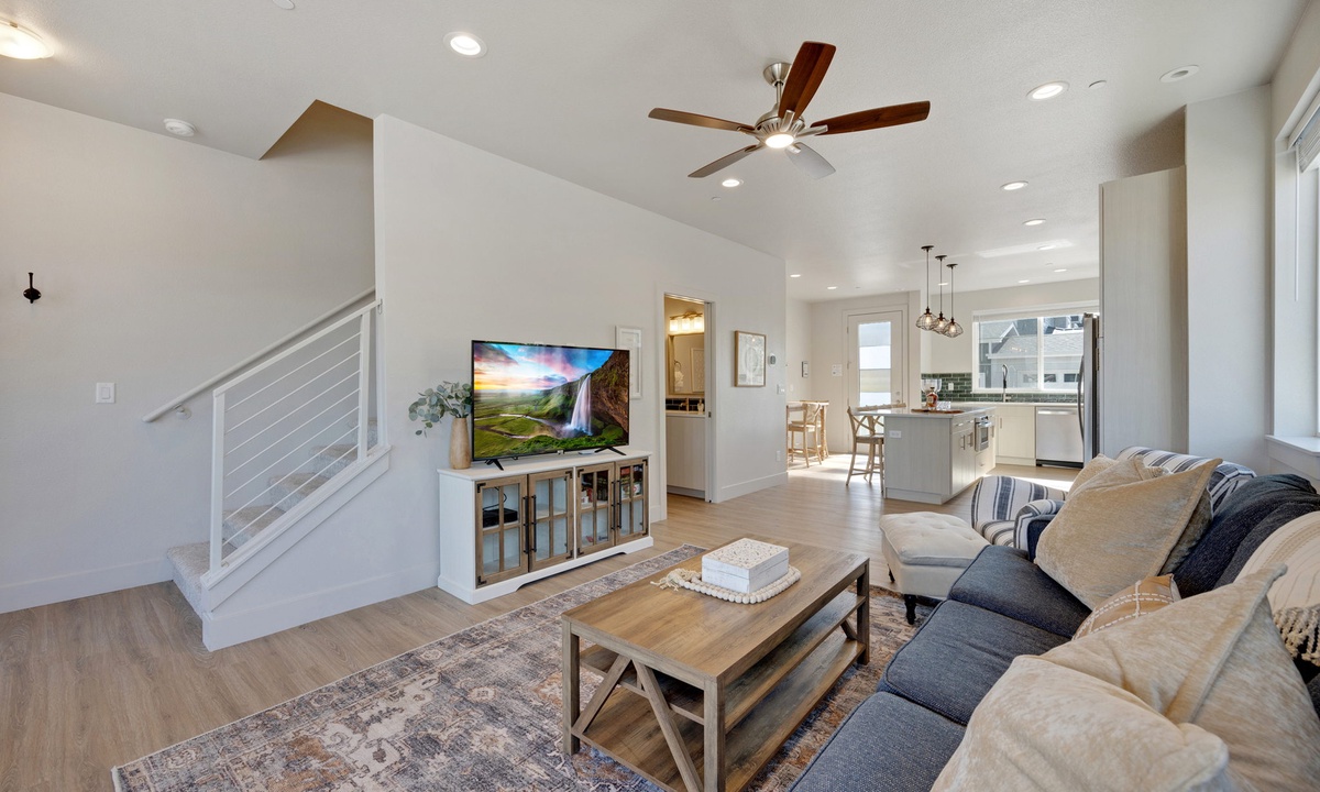 Open Concept | Living Room, Kitchen and Dining Area