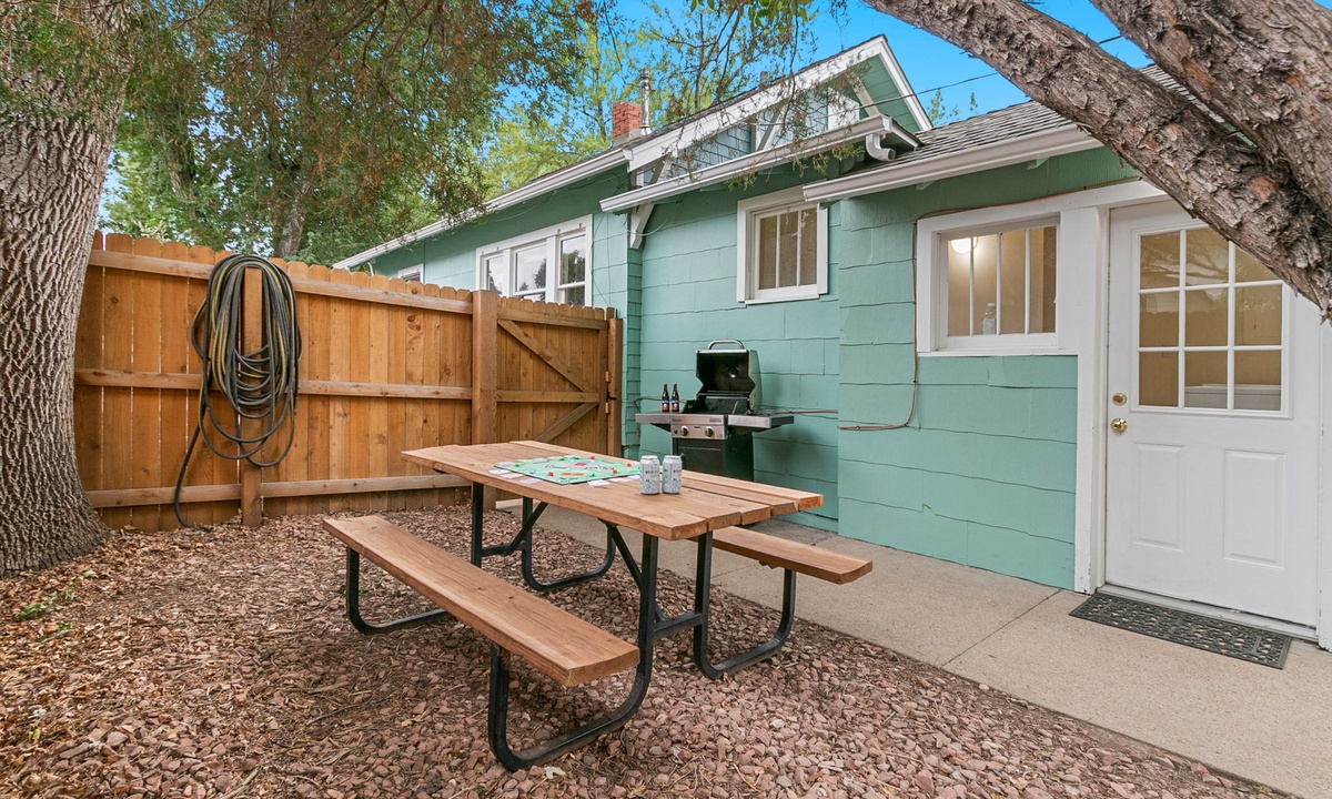 Backyard | Outdoor Seating and BBQ Grill