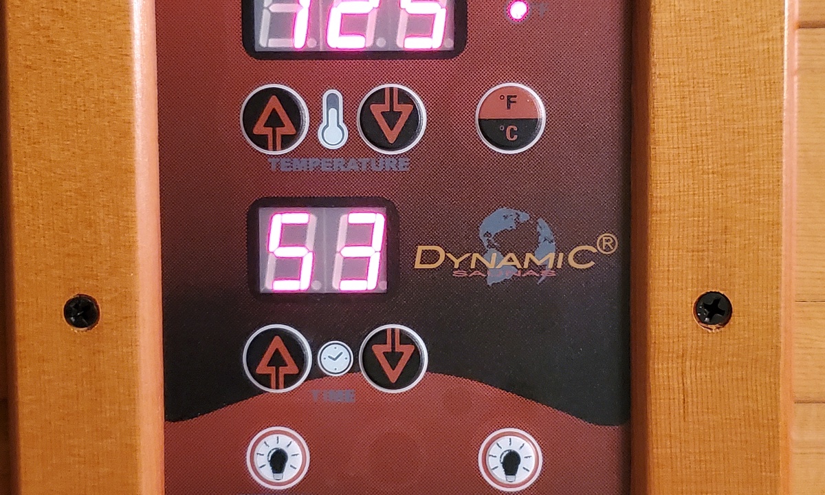 Infrared Dry Sauna | Control Panel