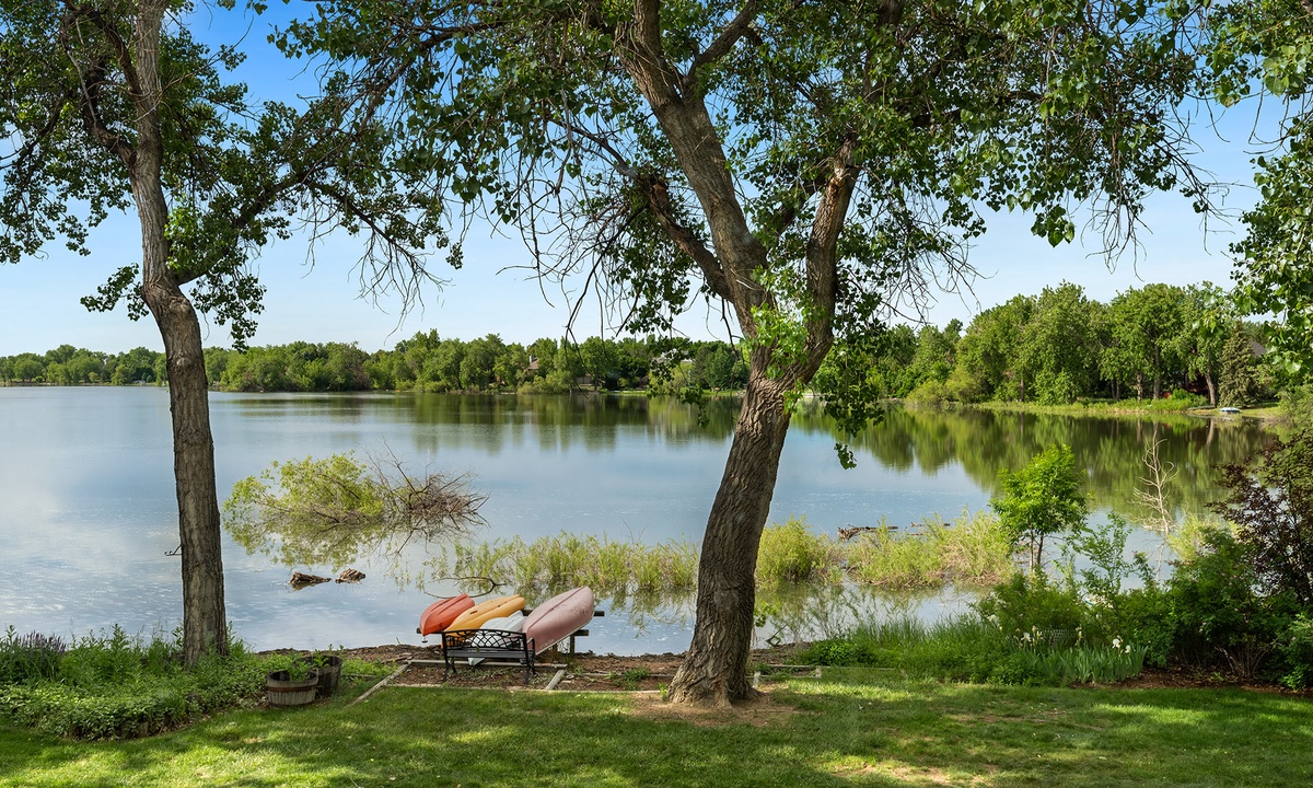 Lake View from Backyard
