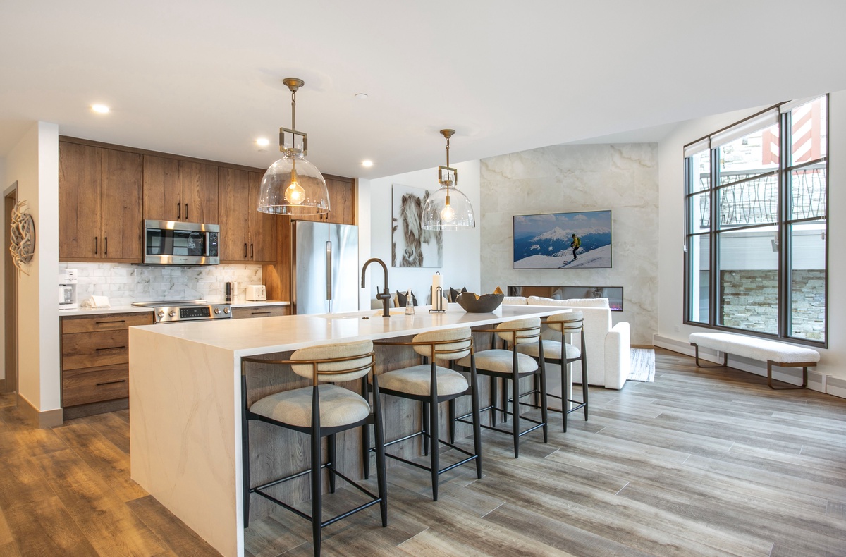 Kitchen and Living Room