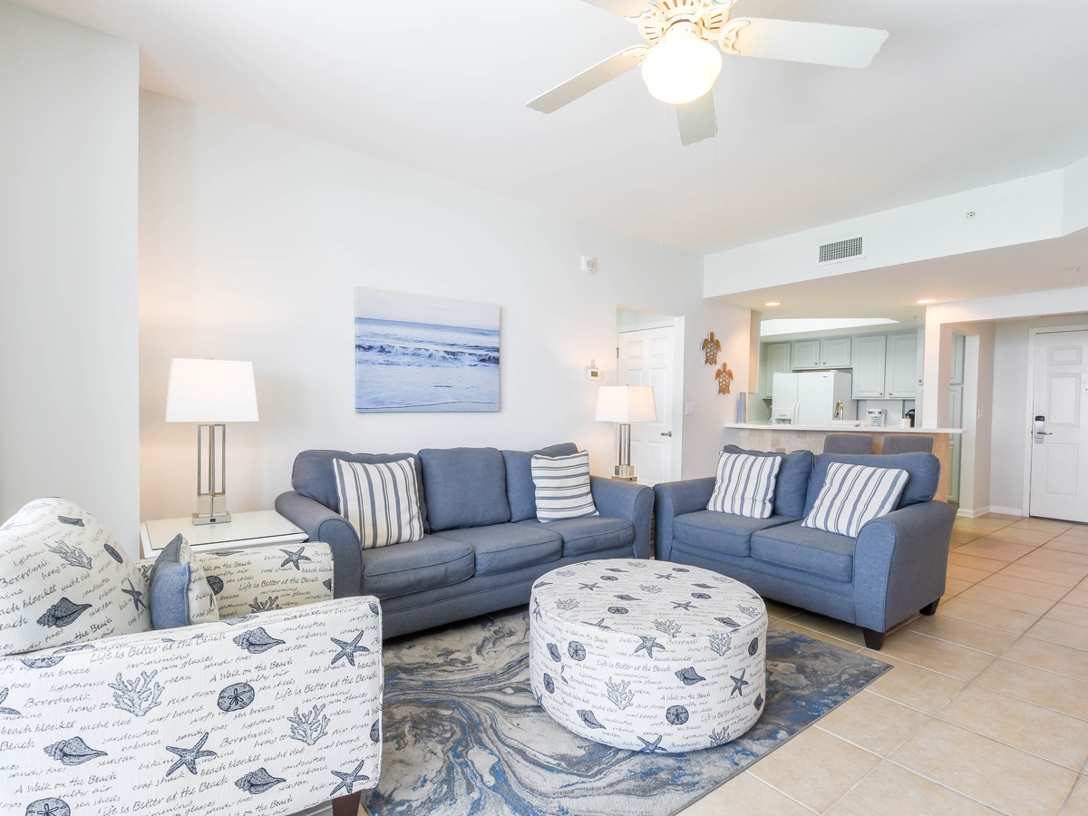 Silver Beach Towers West 1205- Living Area