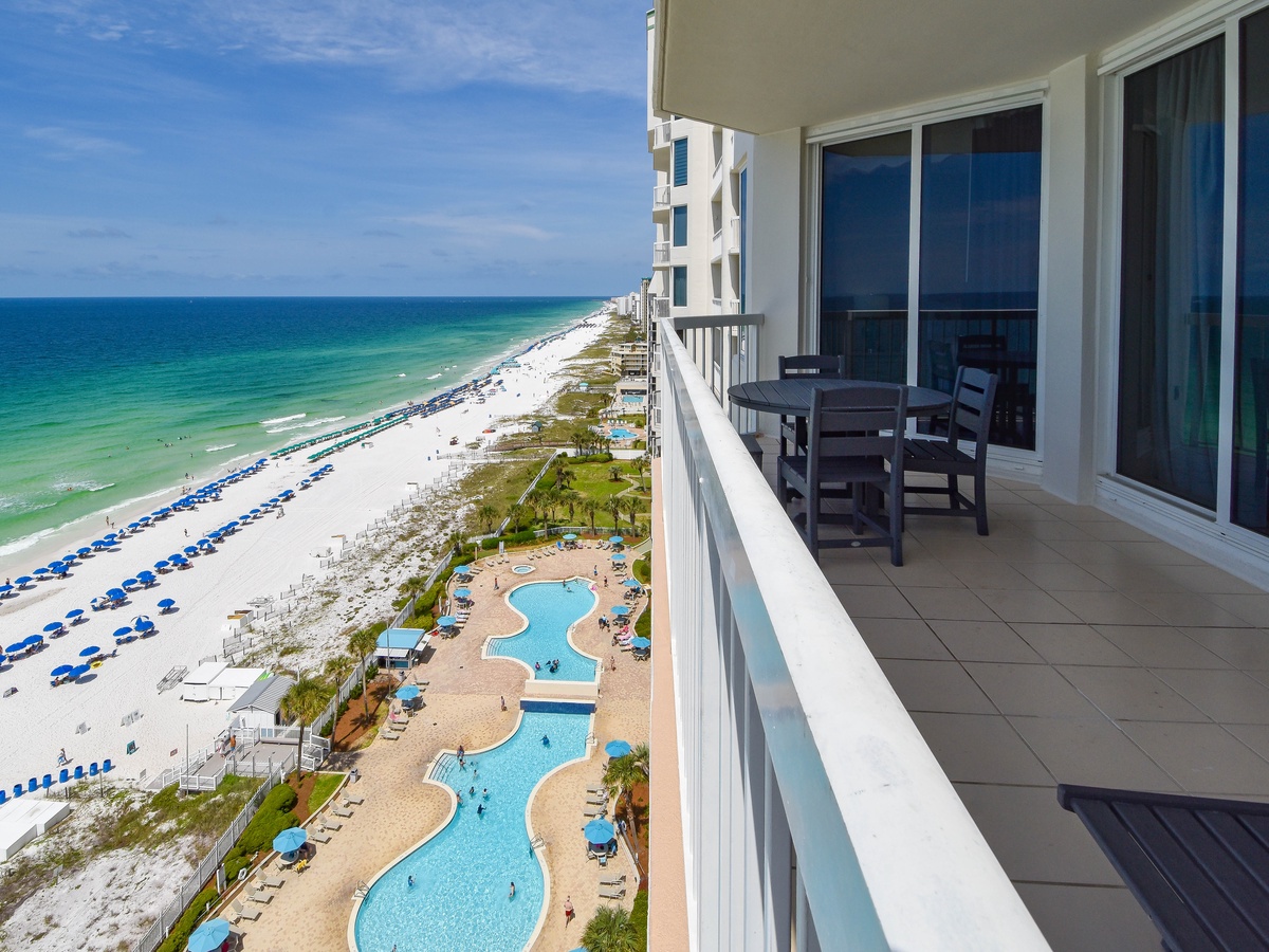 Silver Beach Towers East 1502 - Balcony View of Pools