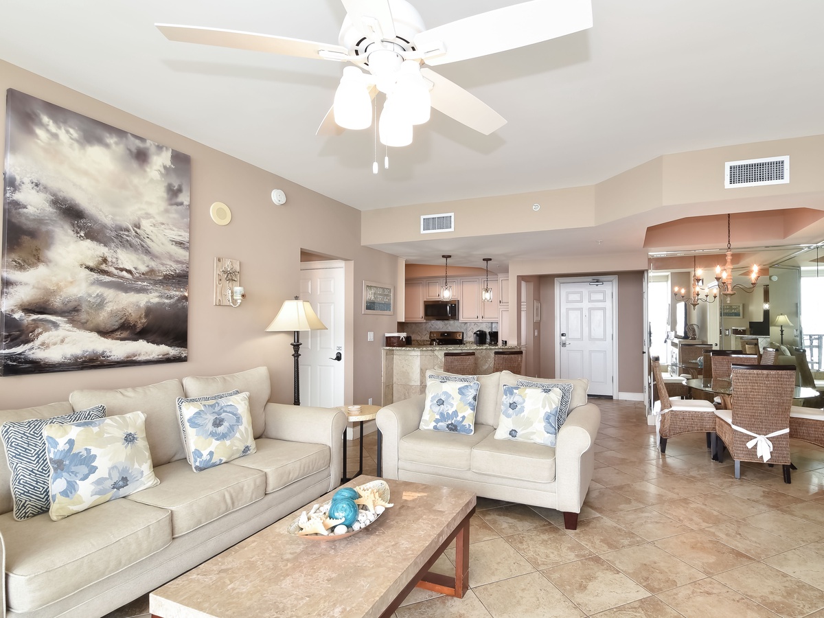 Silver Beach Towers East 1005- Living Area