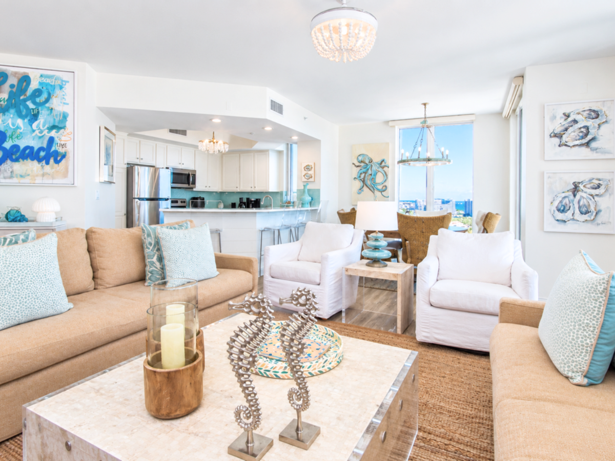Silver Beach Towers East 1601 - Spacious Living Area