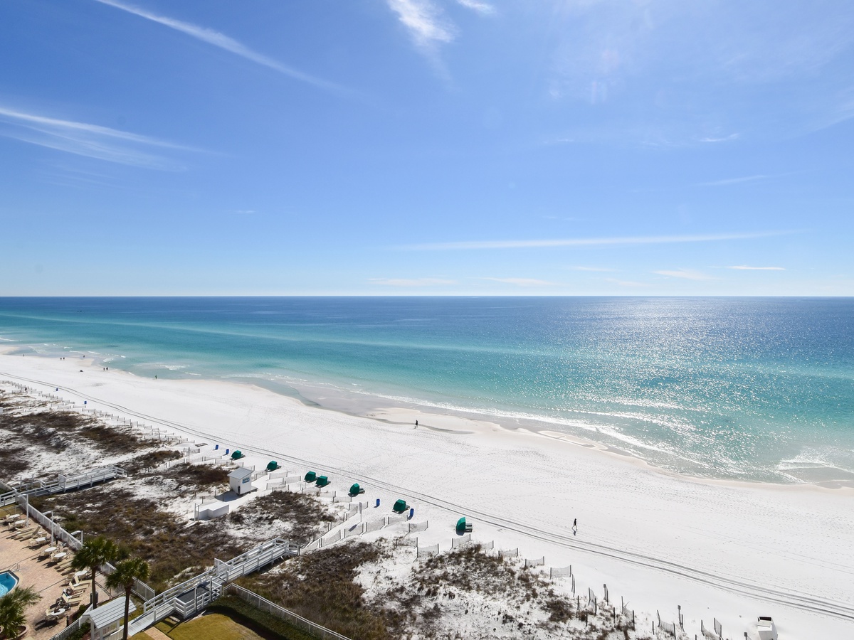 Silver Beach Towers East 1101 - Balcony with Gulf Views