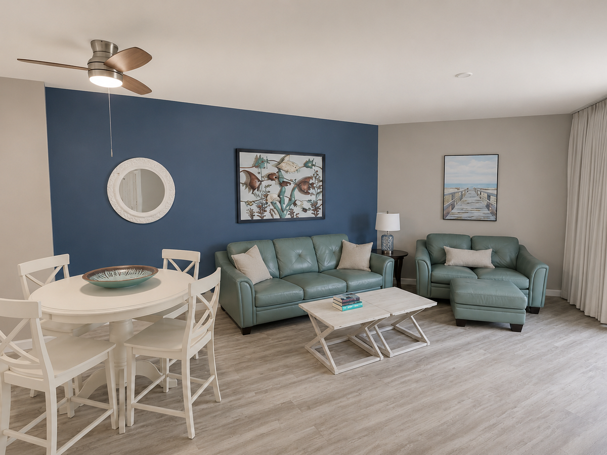 The Palms of Destin 2303 - Living and Dining Area