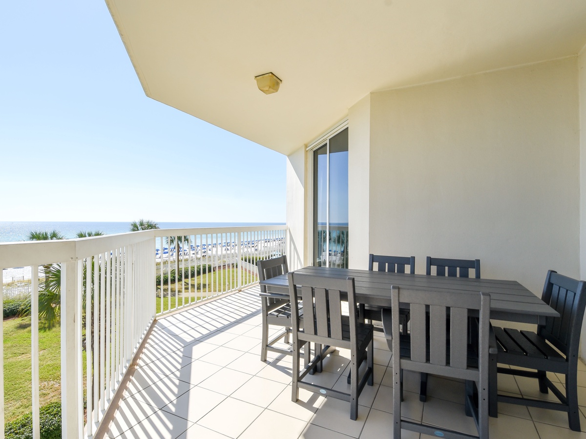 Silver Beach Towers East 301- Balcony Seating
