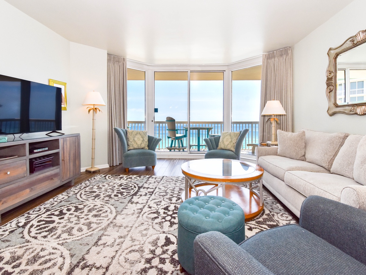 Silver Shells St. Croix 1402 - Living Area with Balcony