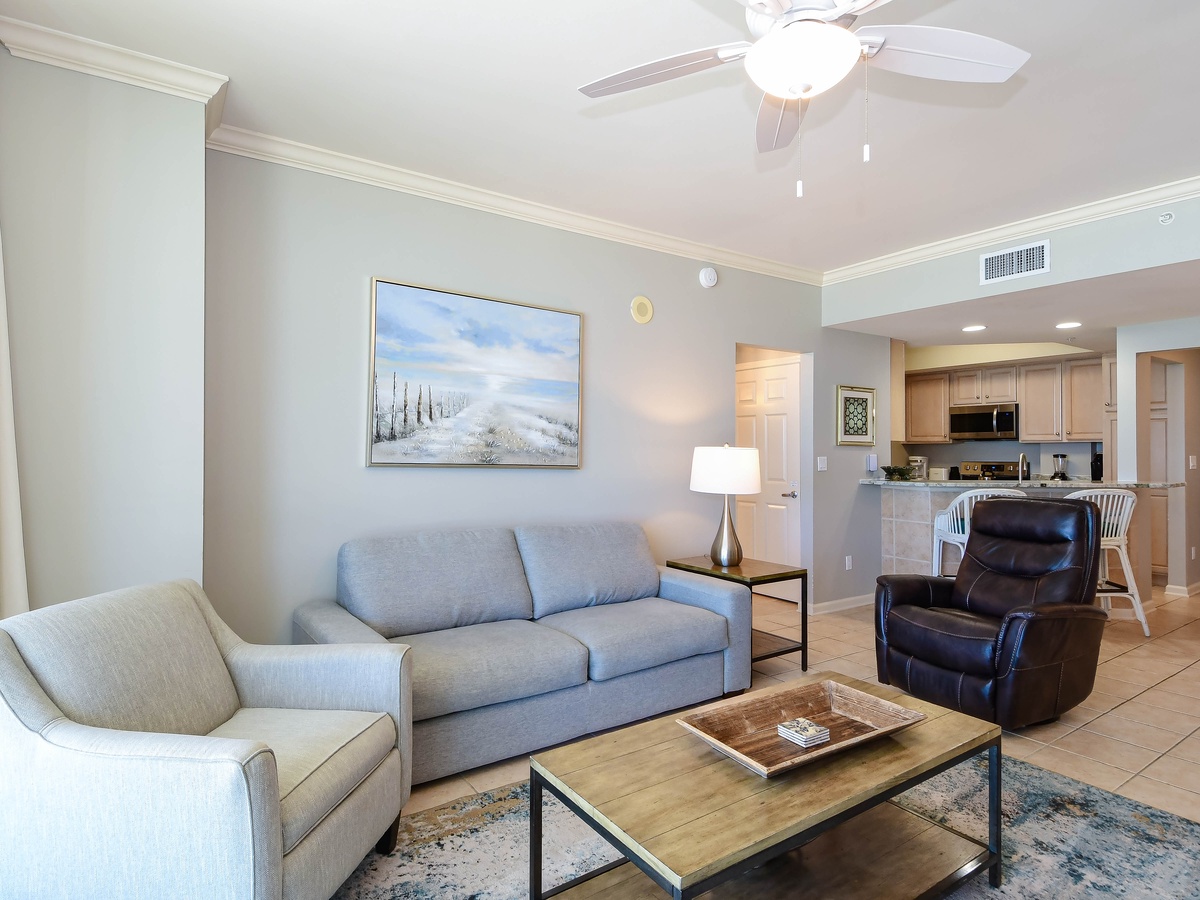 Silver Beach Towers East 505- Open Living Area