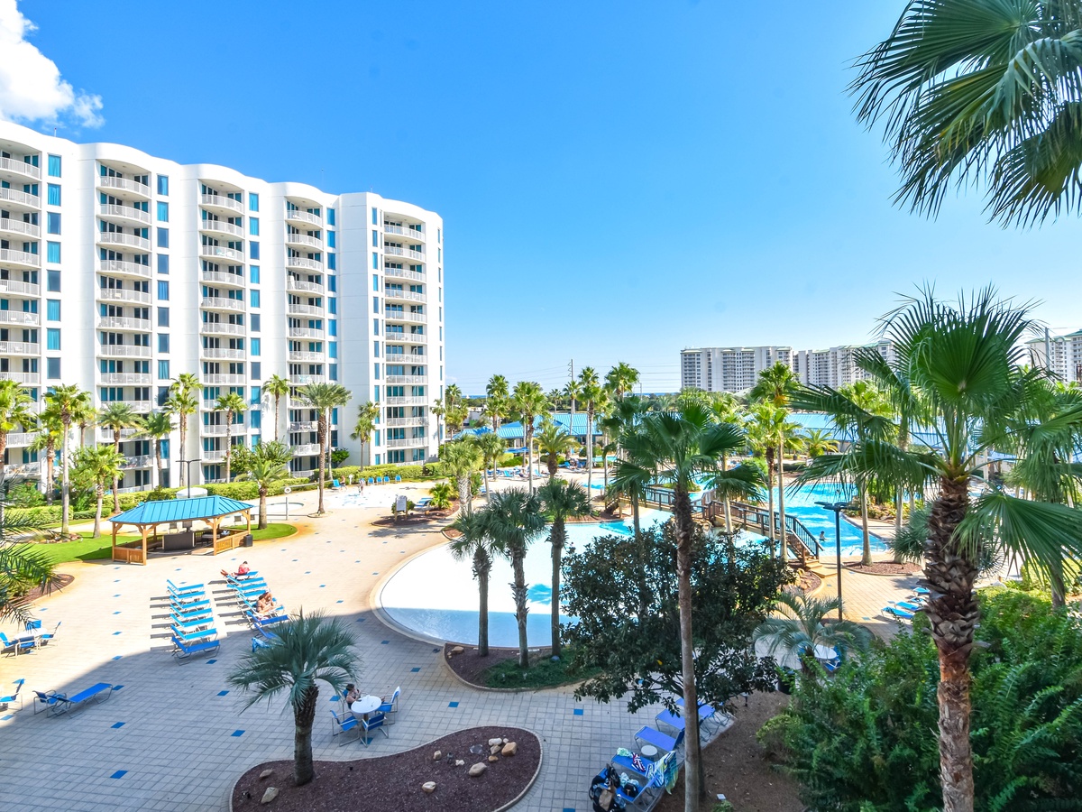 The Palms of Destin 2409 - Balcony Overlooking the Lagoon Pool