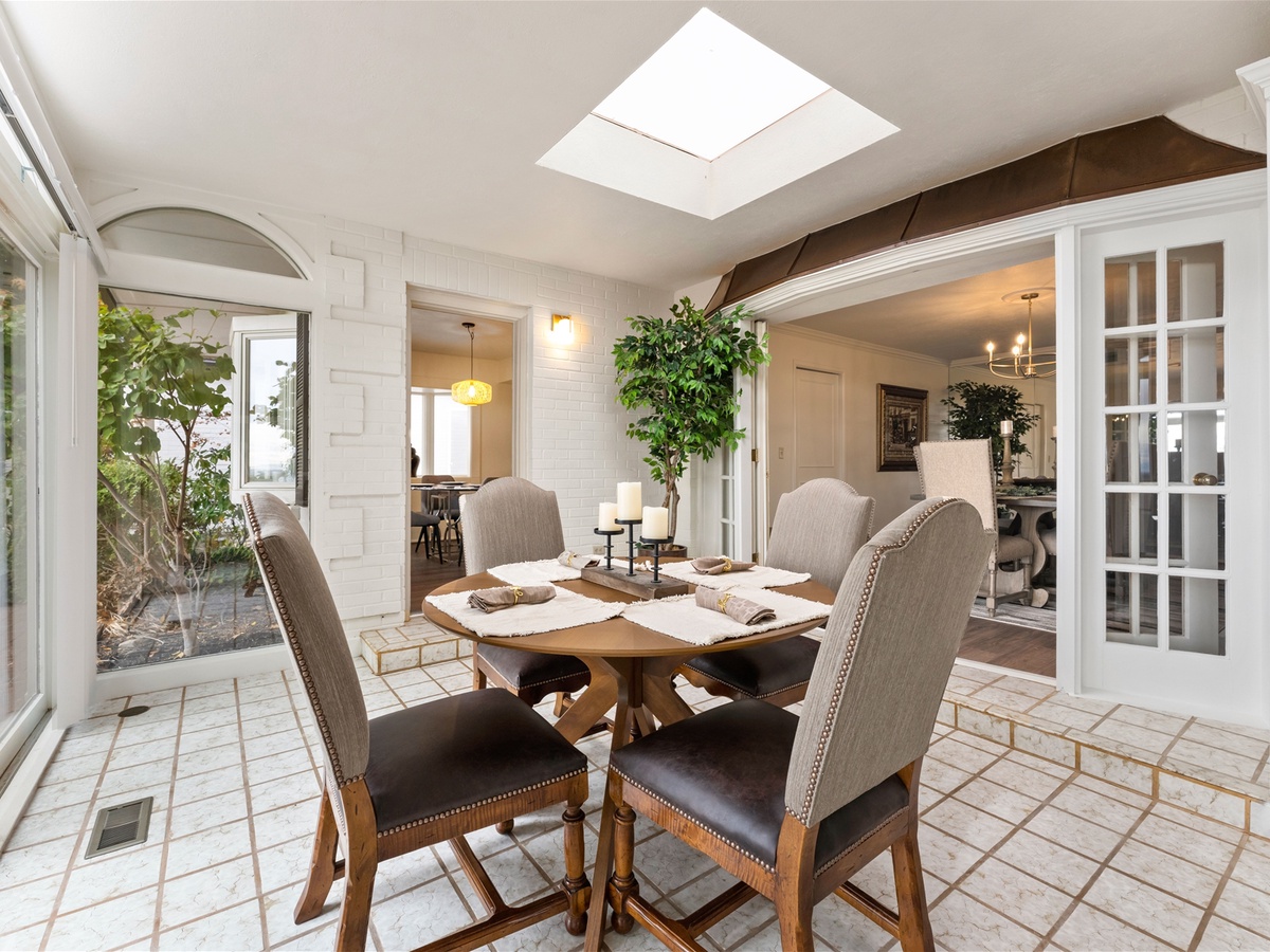 Enclosed Patio Dining Area