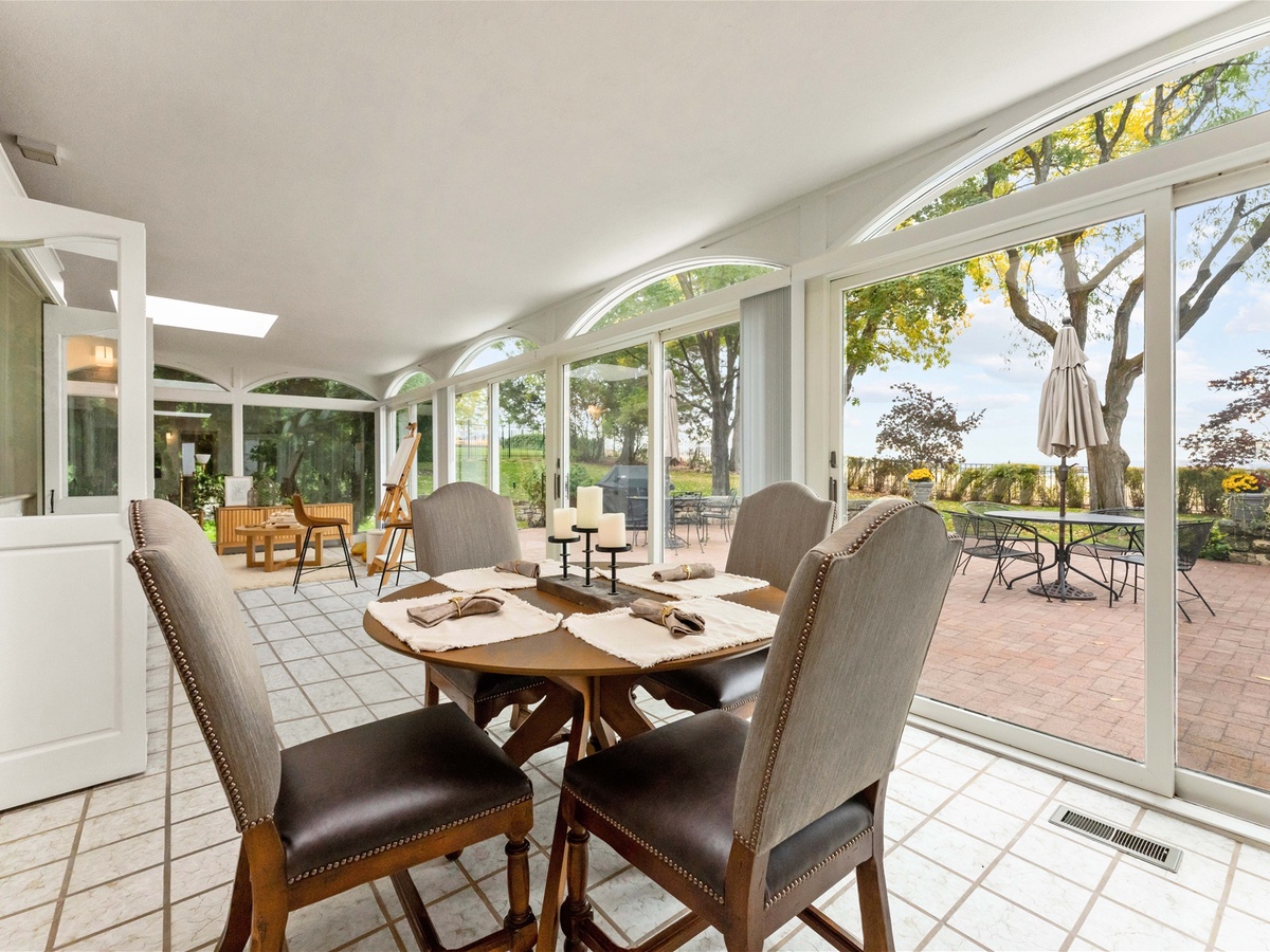 Enclosed Patio Dining Area