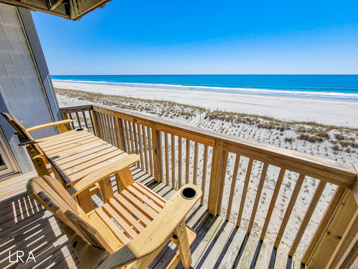 Covered Oceanfront Deck - 63