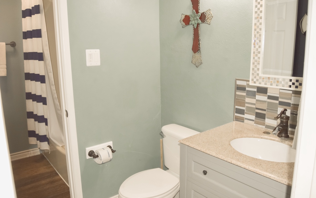 Step into your spotless private bathroom with modern fixtures, elegant tile work, and thoughtful touches that make freshening up a pleasure.