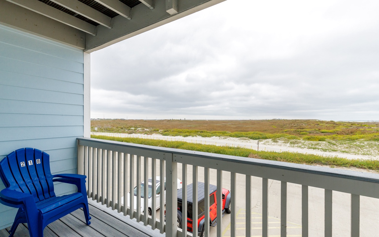 Relax on your private balcony with sweeping marsh views, where morning coffee tastes better surrounded by coastal tranquility.