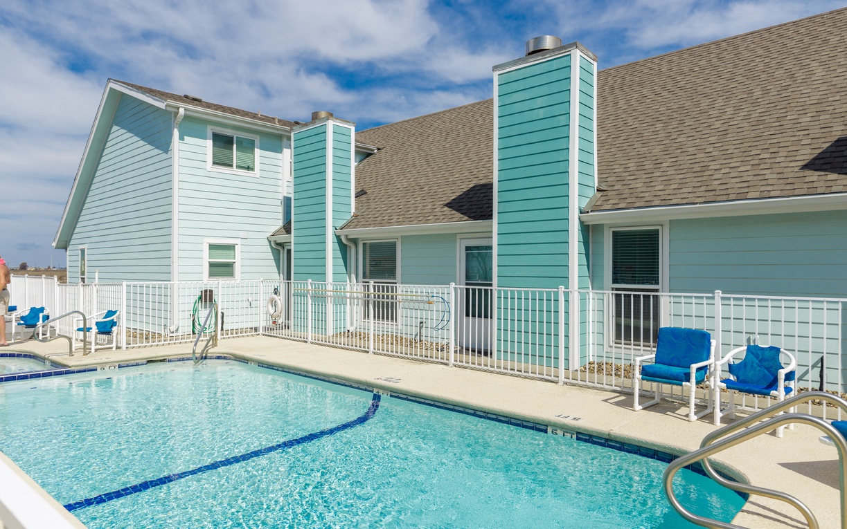 Inviting poolside retreat perfect for sunny days and evening swims with the family.