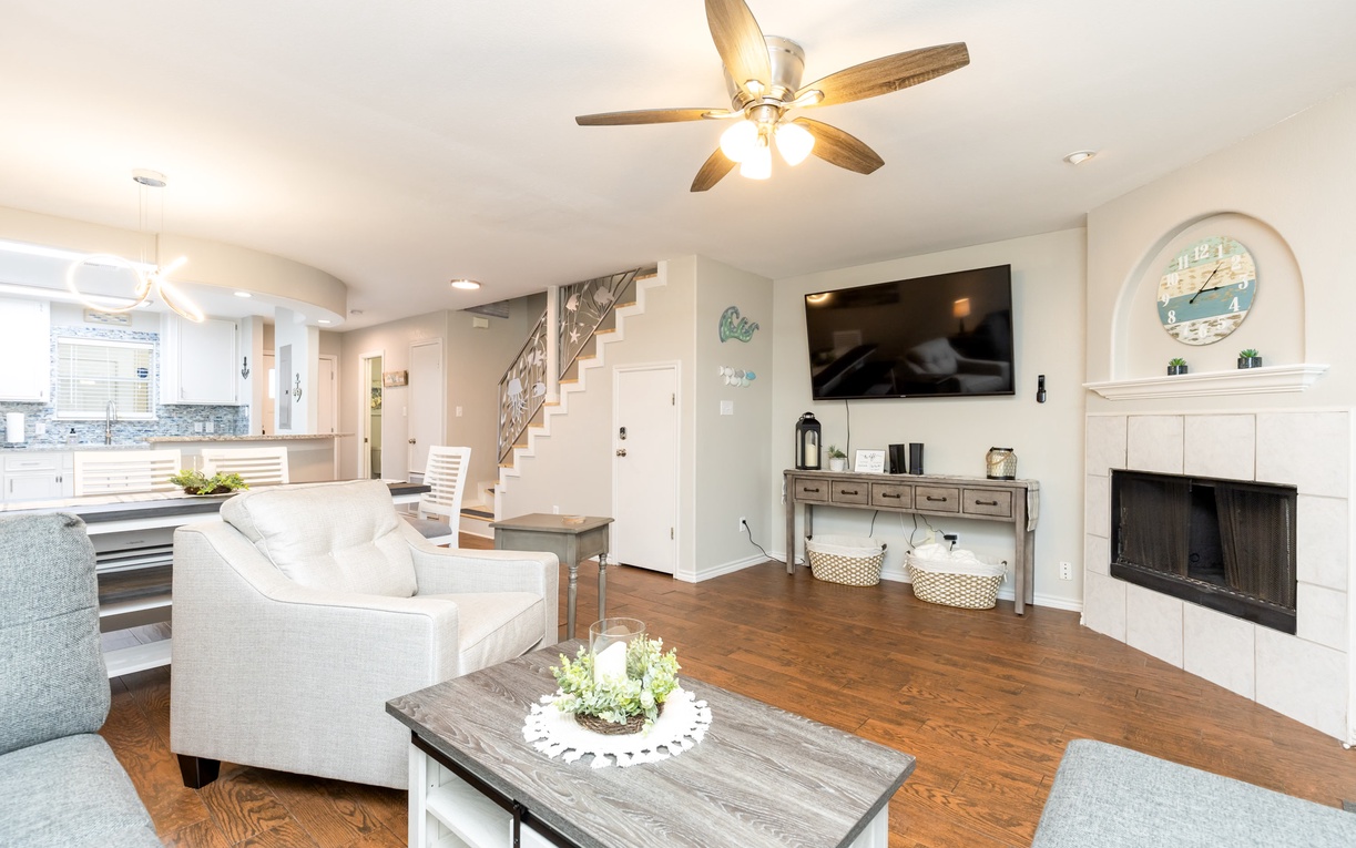 Unwind in your spacious living area with soaring ceilings and modern amenities creating the perfect home-away-from-home retreat.