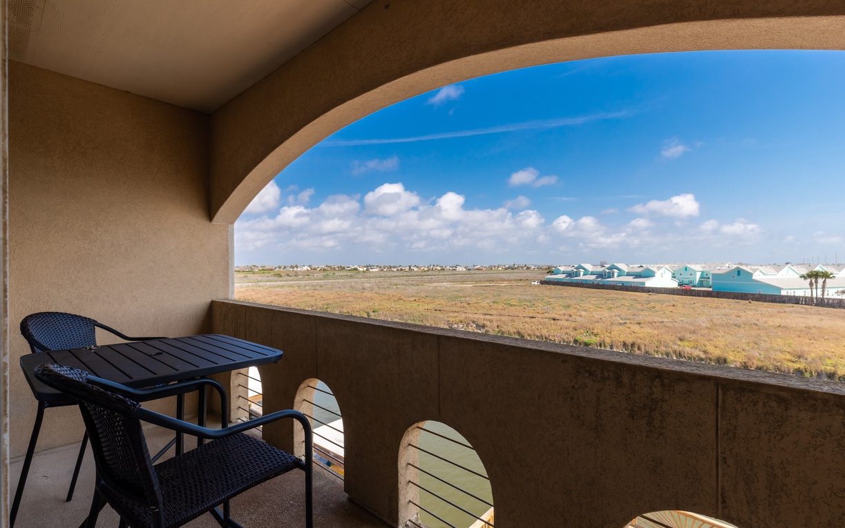 Step onto your private balcony and enjoy expansive views of the peaceful coastline, perfect for morning coffee or evening relaxation.