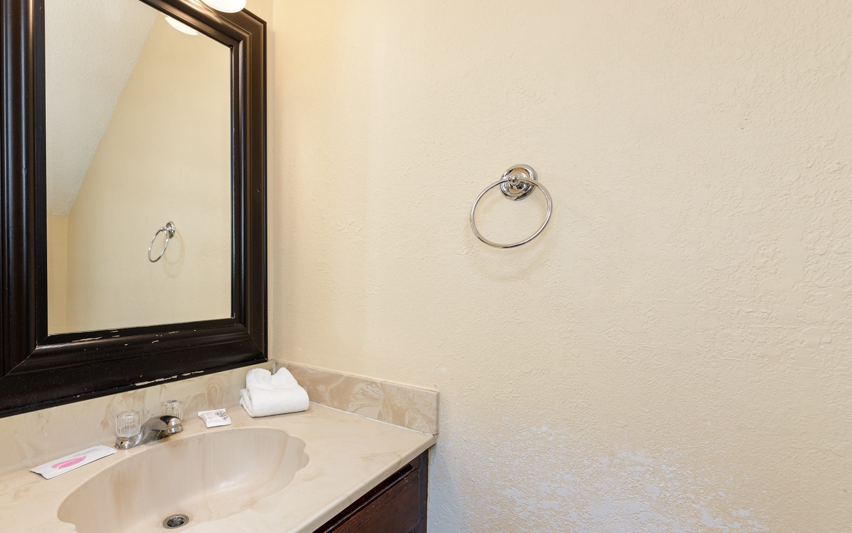 Your first floor half bathroom