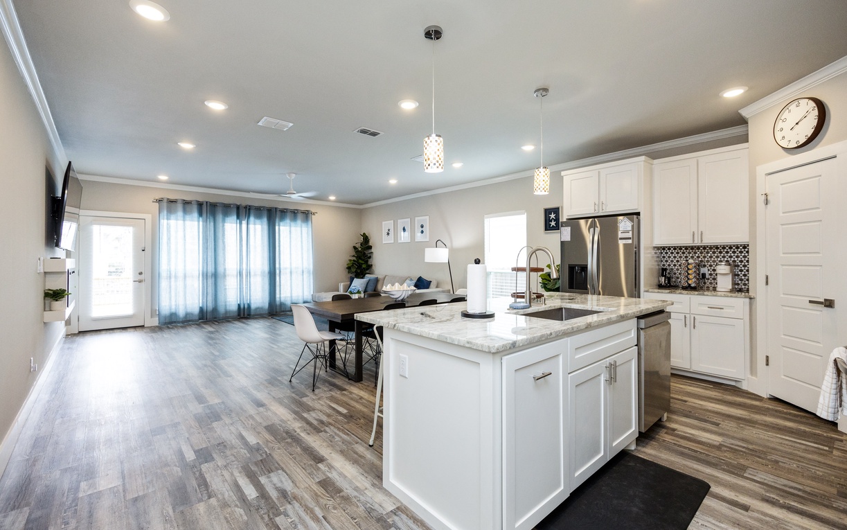 Relax in this bright, open-concept space where you can cook gourmet meals while staying connected with friends and family.