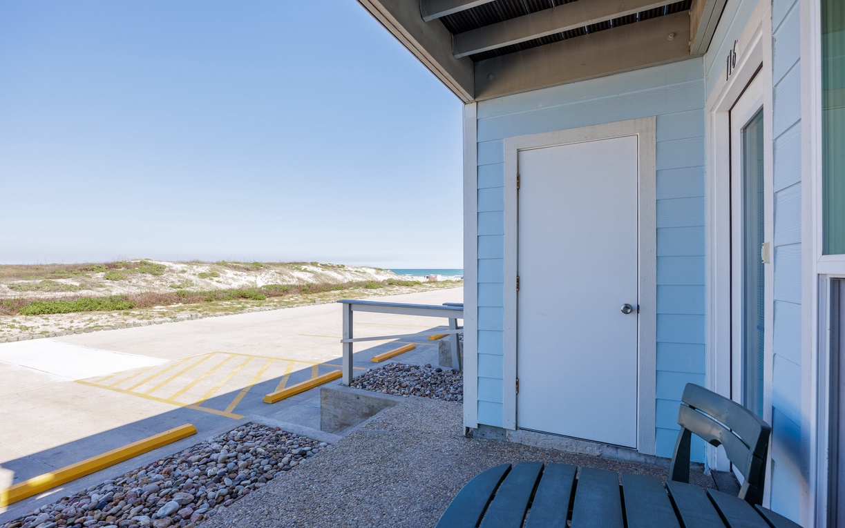 Oceanfront retreat with direct beach access and stunning coastal views stretching to the horizon.