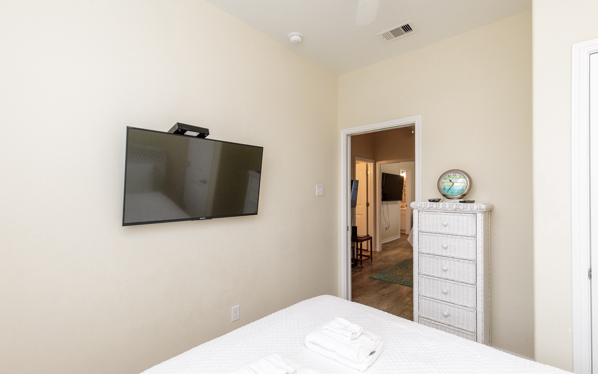 Third bedroom located on the second floor includes a queen size bed