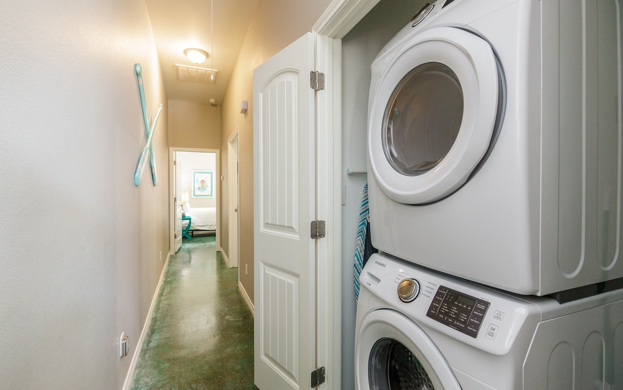 Your own in-unit washer and dryer keep your beachside wardrobe fresh throughout your entire stay.