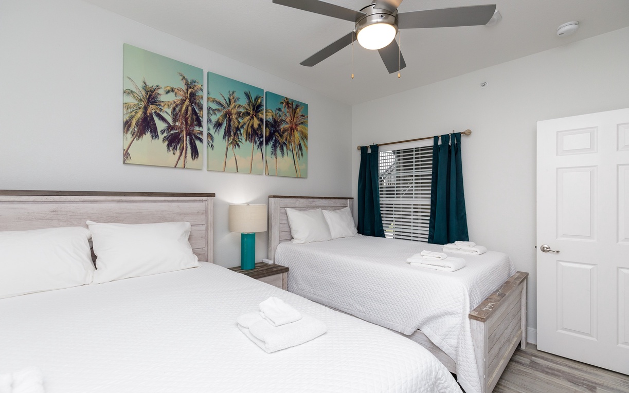 Guest bedroom with two queen size beds