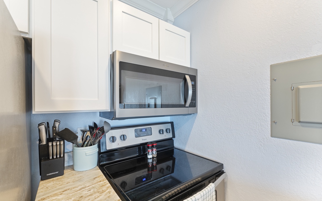 Your fully equipped kitchen features modern appliances and thoughtful touches, ready for you to create memorable meals during your stay.