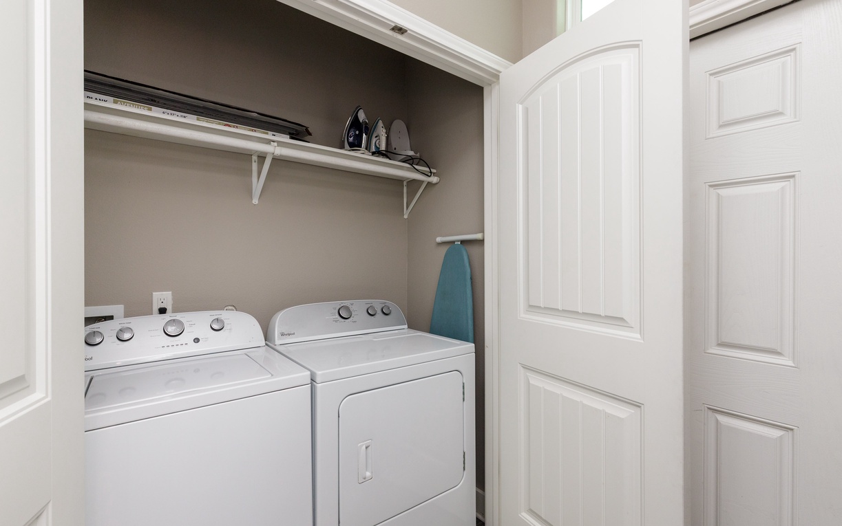 Your own private laundry nook keeps your clothes fresh throughout your stay, with an ironing station conveniently ready for touch-ups.