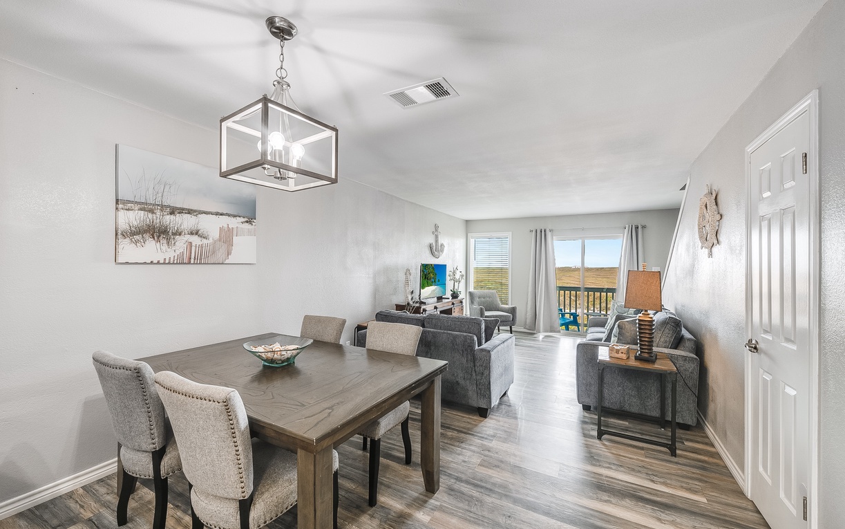 Relax in your bright, open living space with elegant furnishings and stunning balcony views.