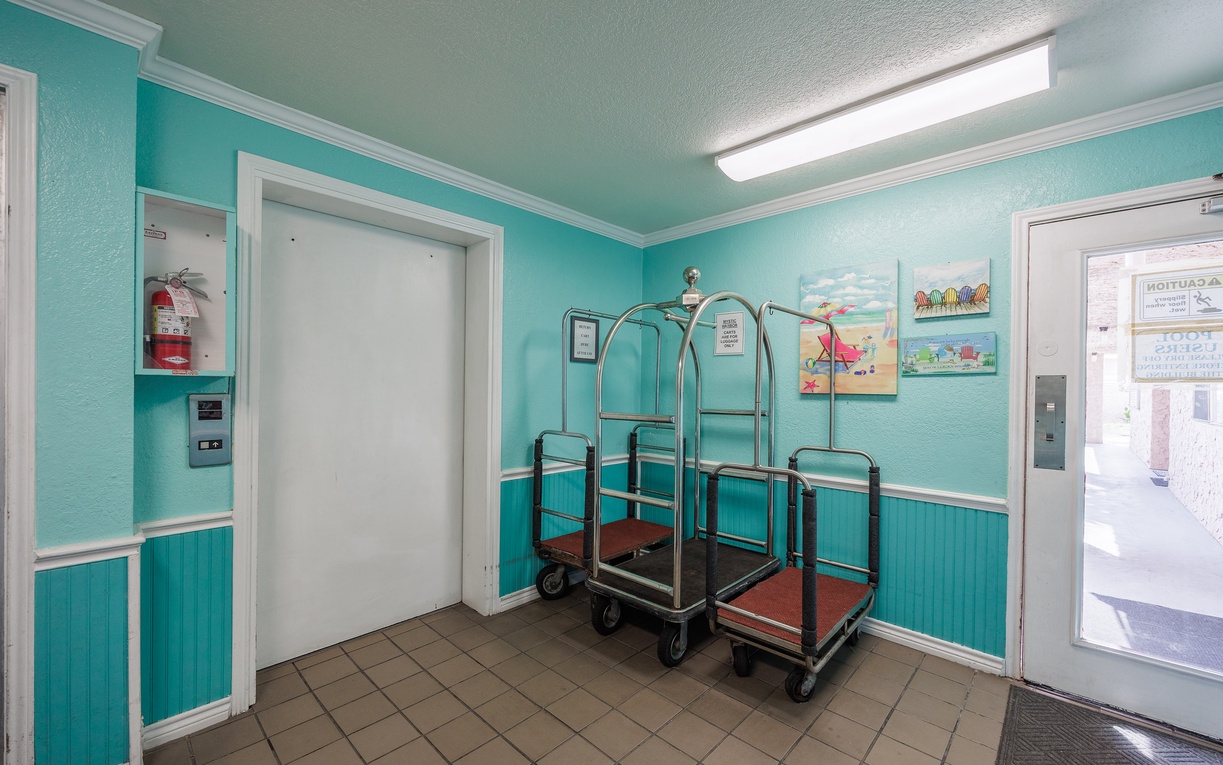 Convenient elevator access makes moving luggage effortless during your stay at this welcoming beachside property.