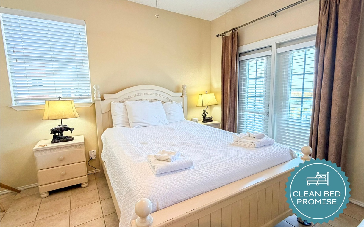 Settle into your cozy bedroom with crisp linens and soft lighting creating the perfect retreat after your adventures.