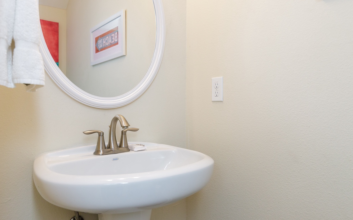 First floor half bathroom